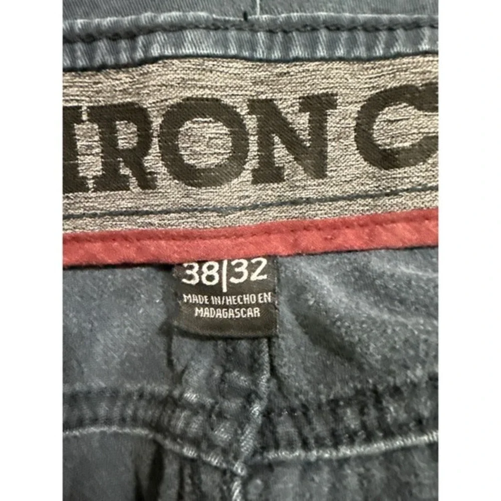 Iron Co pants‎ Men's 38/32 Blue Dress Chino Golf Career Workwear Business Casual